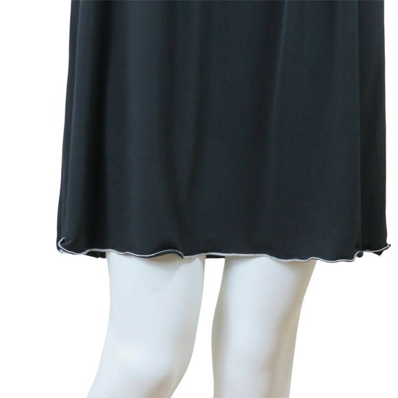 Vintage Max Studio Black Tank Dress S Sleeveless Pullover Stretch Kint USA Made - Picture 9 of 12